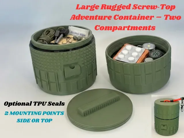 Rugged Dual Compartment Adventure Container