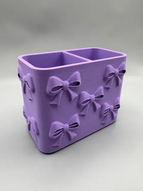 Bow Desk Organizer | Aesthetic Stationery Holder — Фото 2 из 4