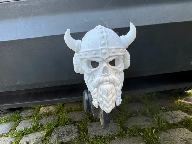 Mythic Viking Skull Hitch Cover with Headphones — Фото 5 из 5