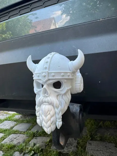 Mythic Viking Skull Hitch Cover with Headphones — Фото 4 из 5