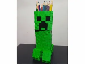 Minecraft Creeper Pen holder cup organizer No AMS