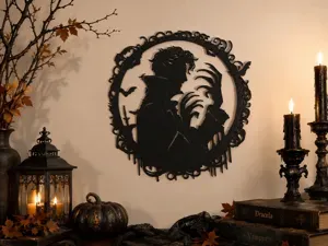 Gothic Vampire Wall Art – Halloween Decor
