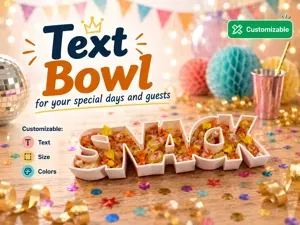 Text Bowl — Customizable Free-Text Bowl