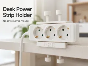 Desk Power Strip Holders|Front & Rear Mount R2R
