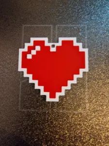 Valentine's Day Heart keychain