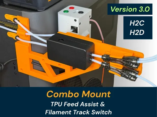 V3 Filament Track Switch & TPU Feed Assist Mounts