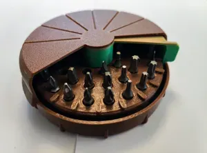 Hex bit holder for 1/4" and 4mm bits - Pocket Disc