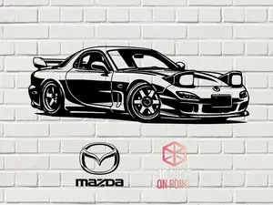 Mazda RX-7 FD - 2D WALL ART