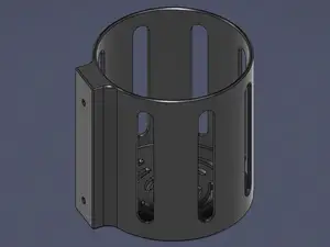 Propane camp cylinder wall mounted holder