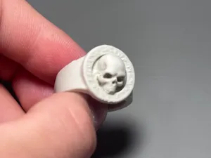 Runed Skull Relic Ring – Unearthed from the crypts