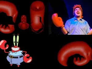 Mr. Krabs wearable Claws - Theatrical Props