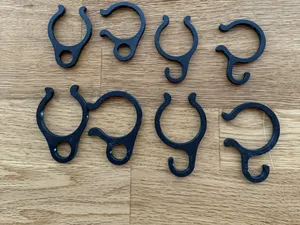 Wigo Sackmarkise Dachstangen Klemme mit Haken/Öse