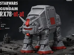 Starwars x Gundam Chibi RX78-at-at