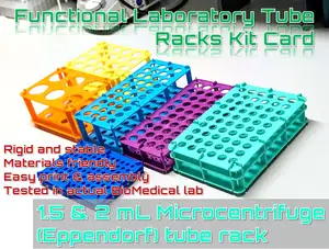 Microcentrifuge Eppendorf tube rack kit card