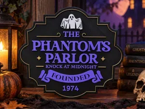 The Phantom’s Parlor – Halloween Wandschild
