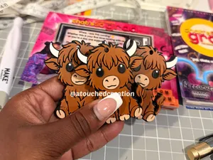 Highland Cow Soda Pop Can Opener Keychain