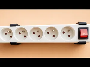 electrical power strip wall mount clip