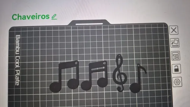 Chaveiro Nota Musical com Pingente — Фото 5 из 7