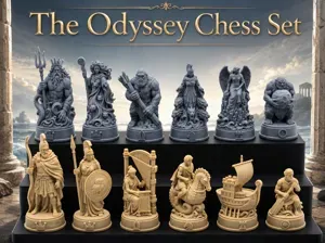 The Odyssey Chess Set – Mythological Chess Pieces
