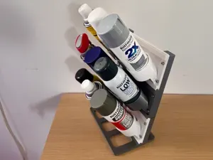 Stackable 45° Spray Paint Can Rack: Wall or Table