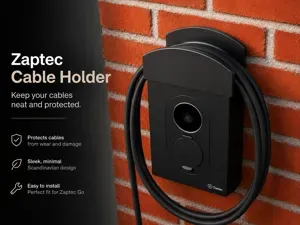 Zaptec GO Cable Holder no screws easy install V2