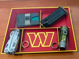 Washington Commanders ~ EDC Dump Tray Organizer