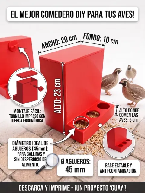 Comedero Aves Suelo/Jaula | 2in1 Poultry Feeder — Фото 2 из 6