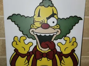 Hueforge - Crazy Krusty the clown Simpsons