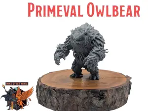DnD TTRPG Primeval Owlbear Miniature