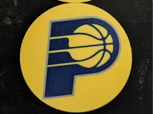 Indiana Pacers Coaster | 2 Versions | State Logo