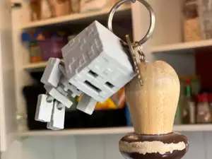 Baby Skeleton Minecraft keychain (Print in Place)