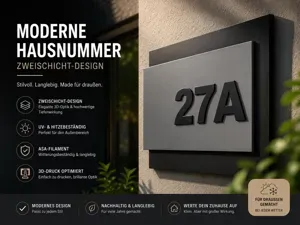 Hausnummer Modern 