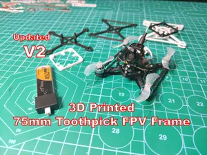 75mm 3D-Printed Prestress FPV Frame