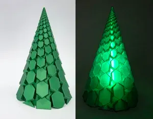 Crystal-mas Tree - LED Tea Light Cover Vase Mode