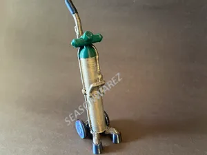 Portable Oxygen Tank - Charm Rolling "Green Top"