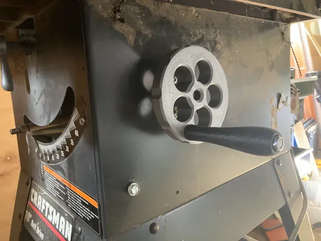 Table Saw Elevation/Tilt Hand Wheel for 1/2" Shaft — Image 2 of 2