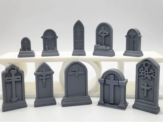 Miniature Tombstone Set (10 Pieces)