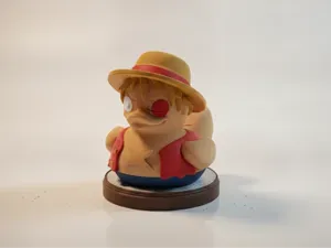 Rubber Duck Version Of Luffy From One Piece