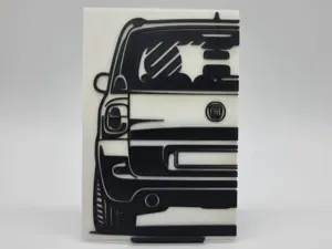 2D Wall Art Fiat Multipla