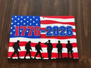 250th US Soldier sign