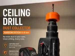 Ceiling Drill Dust Collector – 4–6 mm|Compact Dust