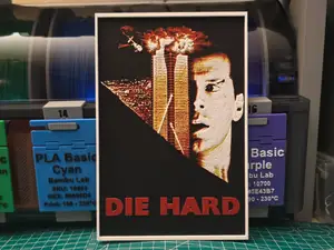 Die Hard Movie Poster - Hueforge Art