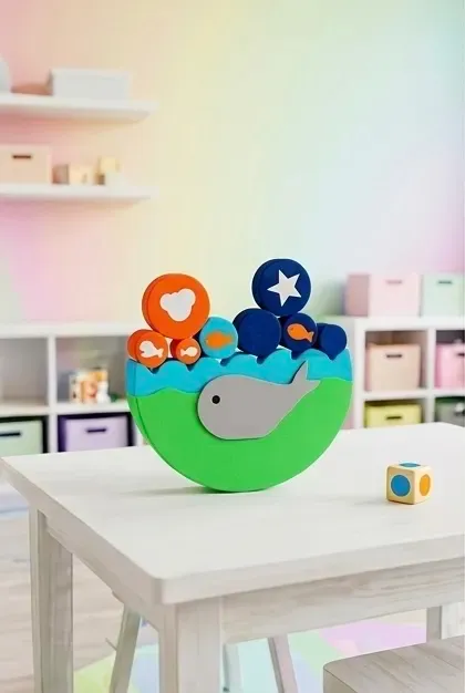 Ocean Whale Stacking Toy Balance Game — Фото 14 из 17