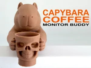 Capybara Coffee Monitor Buddy