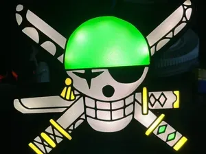 Lightbox Zoro skull One Piece