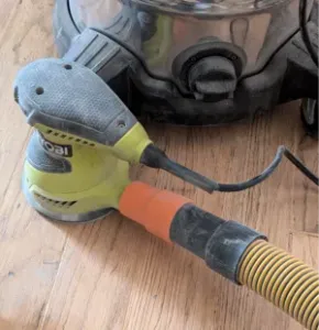 Ryobi Orbital sander to DeWalt Vacuum adapter