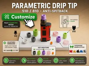 Parametric Drip Tip 510/810 Anti-Spitback