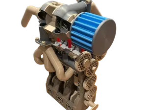 3-cylinder diesel engine with a turbocharger