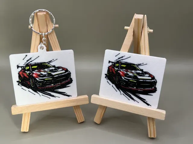 Tuning Car Magnet/Keychain