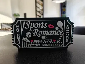 Sports Romance Book Club Ticket